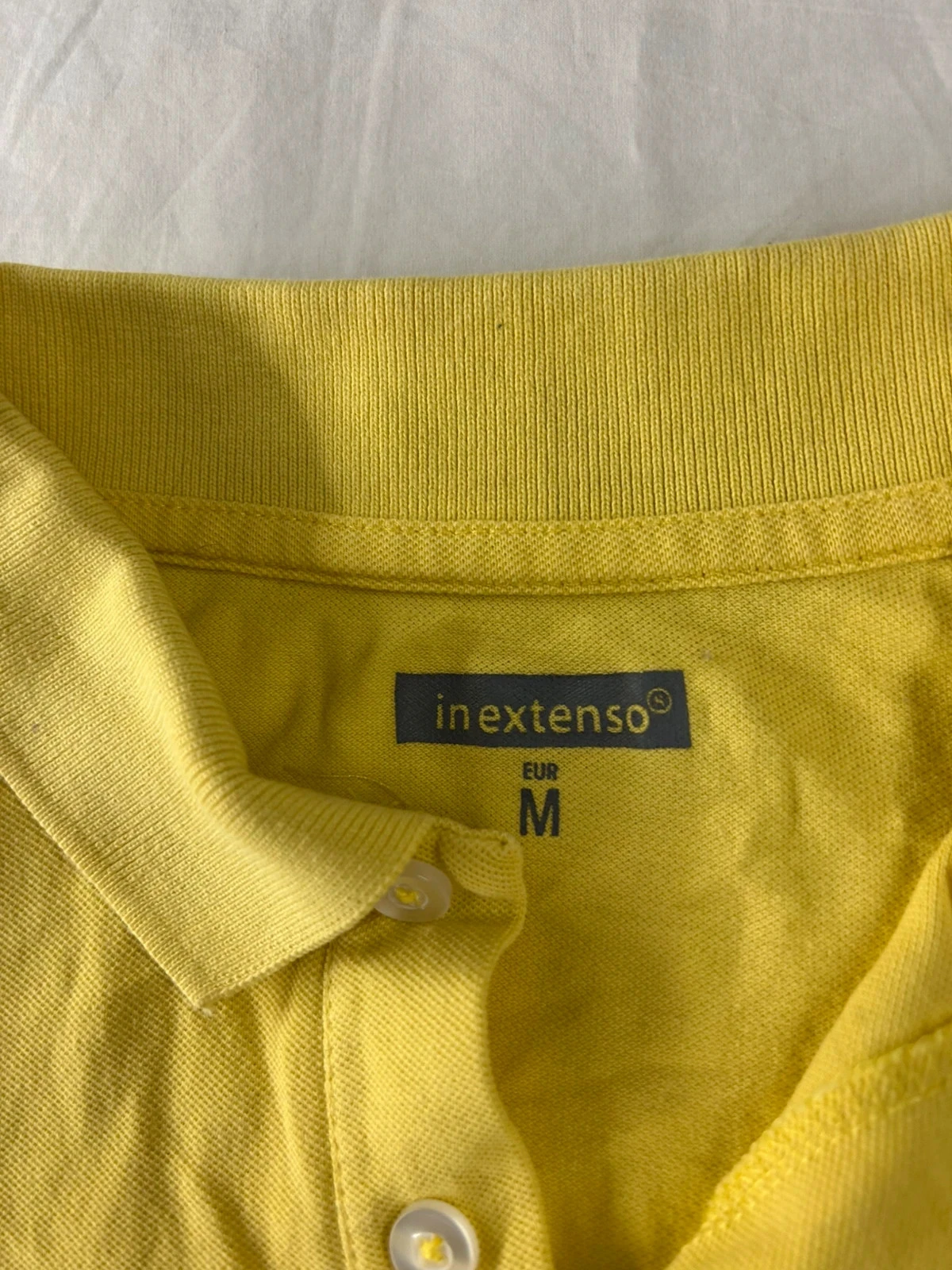Yellow polo in extenso size M – photo 3